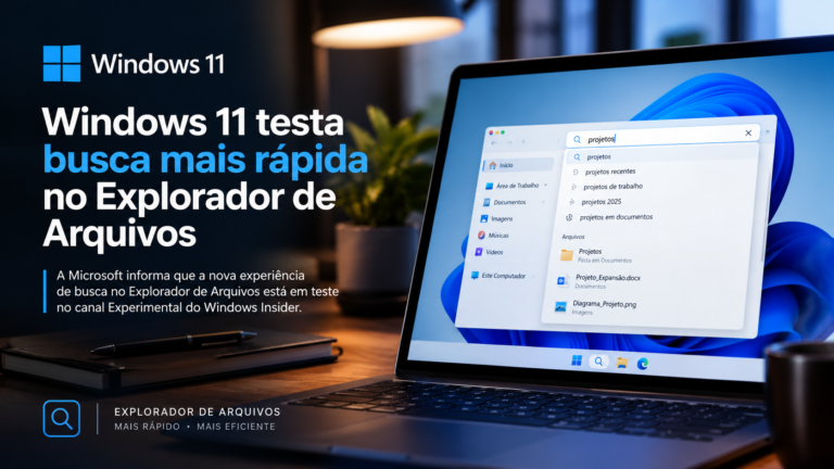 Ilustração de busca no Explorador de Arquivos do Windows 11